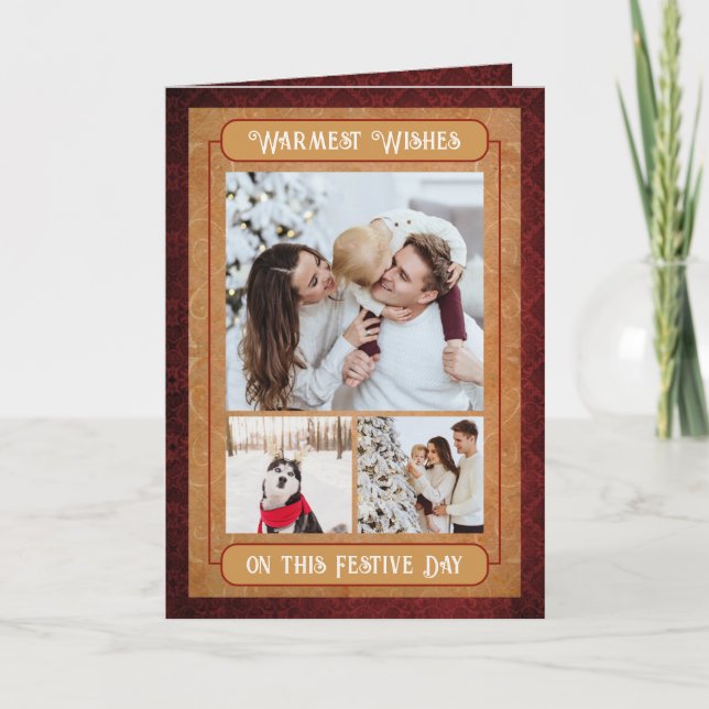 Cartes Pour Fêtes Annuelles Nostalgic Family Christmas Card (Devant)