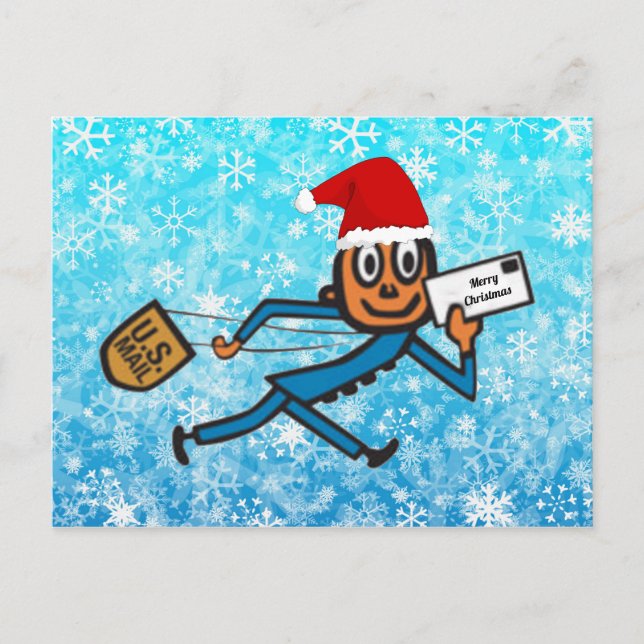 Cartes Pour Fêtes Annuelles Nostalgic Postal Père Noël (Devant)