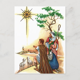 Cartes Pour Fêtes Annuelles Nostalgie religieuse de Noël Vintage