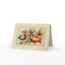 Nostalgie vintage Enfants de Noël Baking