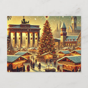 Cartes Pour Fêtes Annuelles Nostalgique Berlin Design de Noël - Magie de vacan