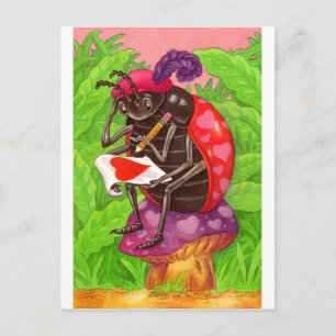 Cartes Pour Fêtes Annuelles Note de Valentine Ladybug