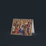 Cartes Pour Fêtes Annuelles Notecard (quota): Interior Pilgimage<br><div class="desc">Artwork from the centerpiece of the Three Kings in the Cologne Cathedral.</div>