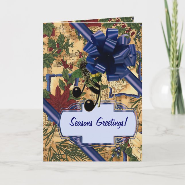 Cartes Pour Fêtes Annuelles Notes de vacances (Devant)