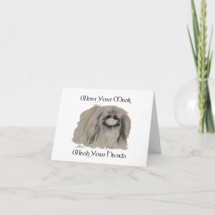 Cartes Pour Fêtes Annuelles Notes sur le chien Pékinois