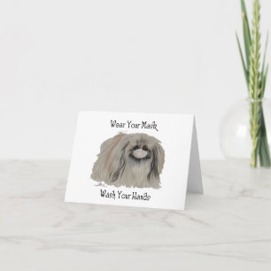 Cartes Pour Fêtes Annuelles Notes sur le chien Pékinois