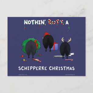 Cartes Pour Fêtes Annuelles Nothin' A Schipperke Christmas