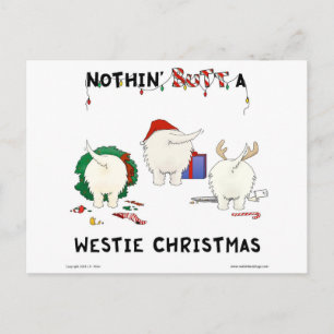 Cartes Pour Fêtes Annuelles Nothin' but A Westie Christmas