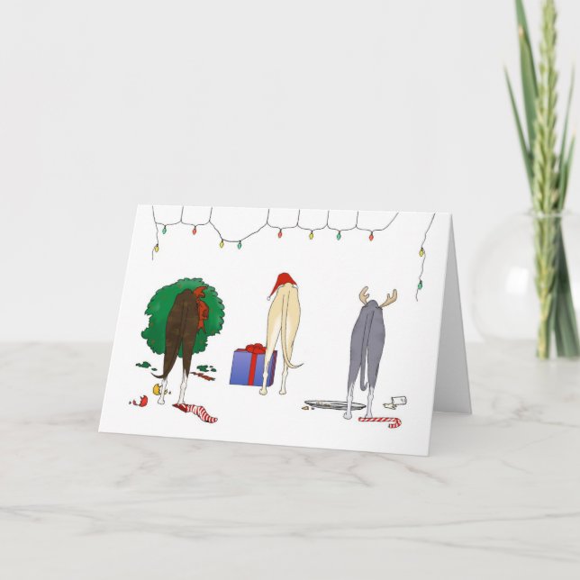 Cartes Pour Fêtes Annuelles Nothin' but A Whippet Christmas (Devant)