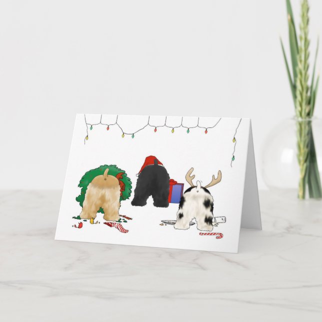 Cartes Pour Fêtes Annuelles Nothin' Butt A Cocker Christmas (Devant)