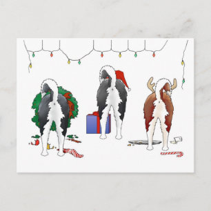 Cartes Pour Fêtes Annuelles Nothin' Butt A Husky Christmas