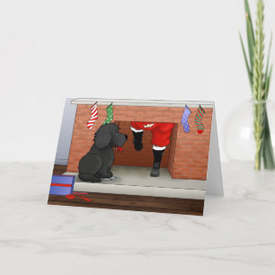 Cartes Pour Fêtes Annuelles Nothin' Butt A Newfie Christmas