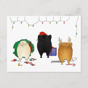 Cartes Pour Fêtes Annuelles Nothin' Butt A Pomeranian Christmas
