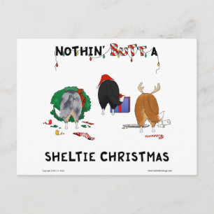 Cartes Pour Fêtes Annuelles Nothin' Butt A Shelty Christmas