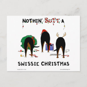 Cartes Pour Fêtes Annuelles Nothin' Butt A Swissie Christmas