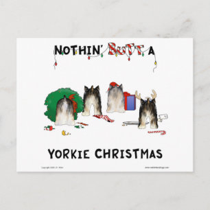 Cartes Pour Fêtes Annuelles Nothin' Butt A Yorkie Christmas