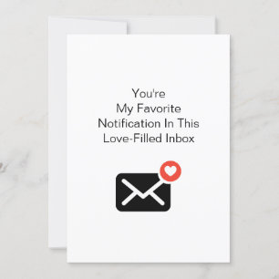 Cartes Pour Fêtes Annuelles Notification préférée Saint-Valentin Anniversaire
