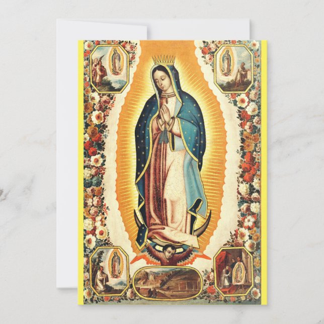 Cartes Pour Fêtes Annuelles Notre-Dame de Guadalupe (Devant)