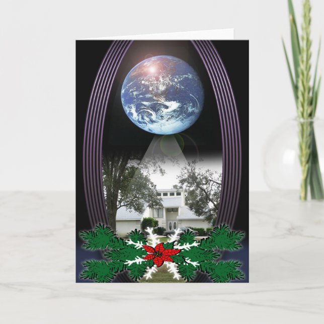 Cartes Pour Fêtes Annuelles Notre maison (Devant)