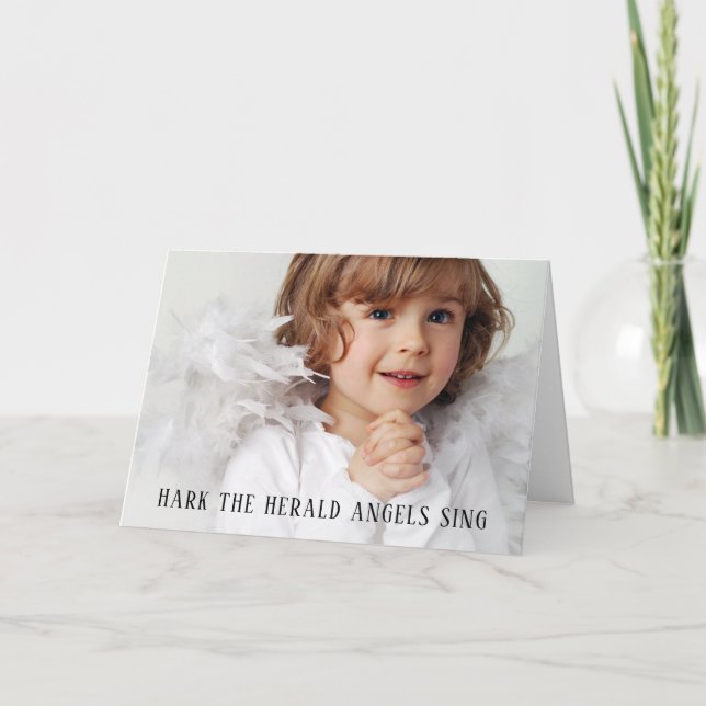 Cartes Pour Fêtes Annuelles Notre Petit Ange Photo Noël (Devant)