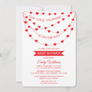 CARTES POUR FÊTES ANNUELLES NOTRE PETIT VALENTIN EST EN ROUTE FÊTE PRÉNATALE