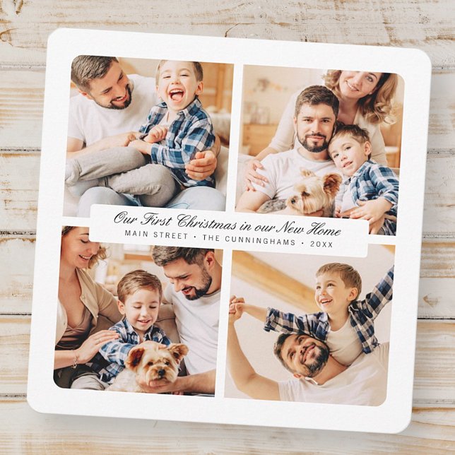 Cartes Pour Fêtes Annuelles Notre Premier Noël Dans Notre Nouvelle Maison Mode (Créateur téléchargé)