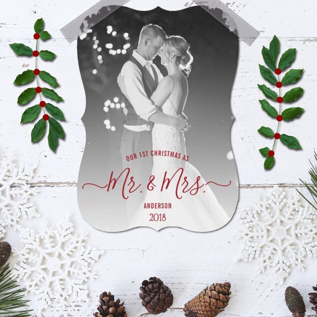 Cartes Pour Fêtes Annuelles Notre Premier Noël En Tant Que Monsieur. & Mme Pho (Créateur téléchargé)