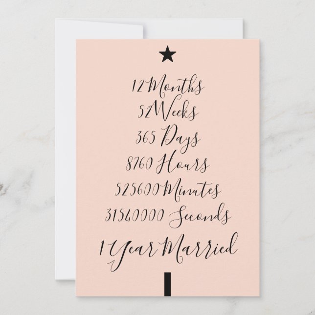 Cartes Pour Fêtes Annuelles Notre premier Noël Marié 1er Anniversaire (Devant)