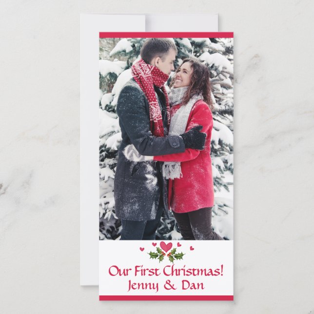 Cartes Pour Fêtes Annuelles Notre premier Noël - Photo - Vacances Appartement (Devant)