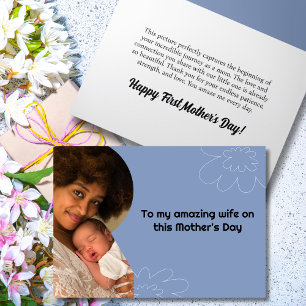 Cartes Pour Fêtes Annuelles Notre première fête des mères ensemble Photo