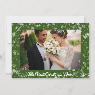 Cartes Pour Fêtes Annuelles Notre première typographie de Noël Vacances de nei