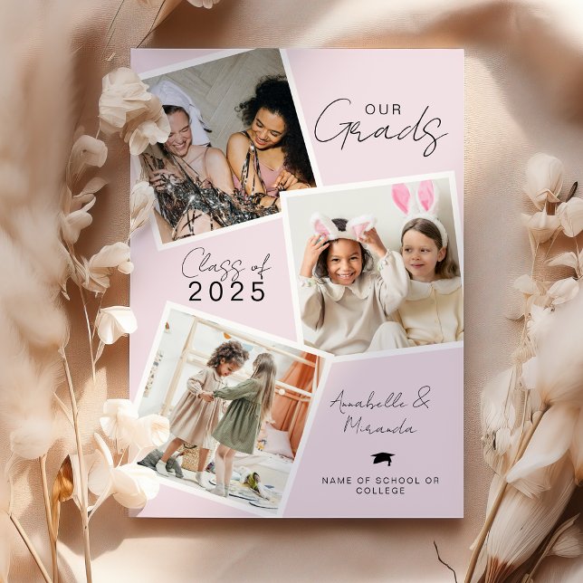 Cartes Pour Fêtes Annuelles Notre remise de diplôme conjointe (Créateur téléchargé)