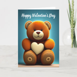 Cartes Pour Fêtes Annuelles Nounours d'ours en peluche de la Saint-Valentin