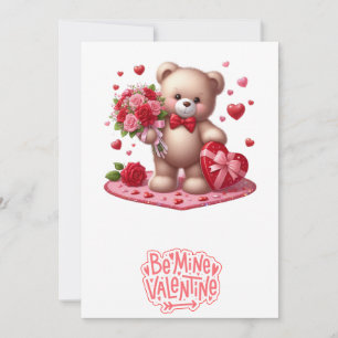 Cartes Pour Fêtes Annuelles Nounours d'ours en peluche pour la Saint-Valentin