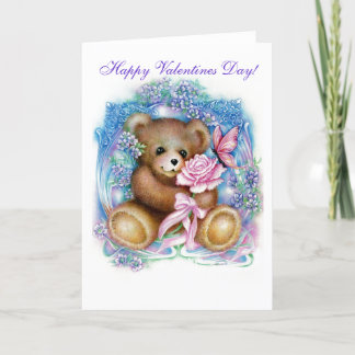 Cartes Pour Fêtes Annuelles nounours, jour de Valentines heureux !