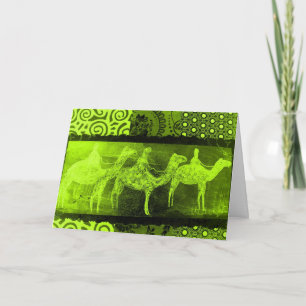 Cartes Pour Fêtes Annuelles Nous 3 Rois, Vert ! !