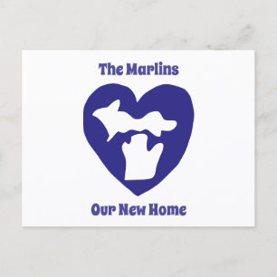 Cartes Pour Fêtes Annuelles Nous aimons notre nouvelle maison dans le Michigan