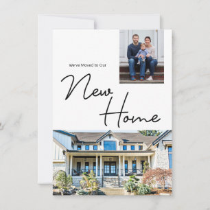 Cartes Pour Fêtes Annuelles Nous avons déménagé dans notre nouvelle maison Pho