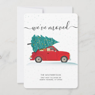 Cartes Pour Fêtes Annuelles Nous avons déménagé Noël en mouvement