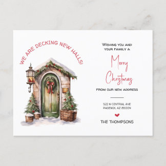 Cartes Pour Fêtes Annuelles Nous avons déménagé Nouveau Accueil Noël Faire-par