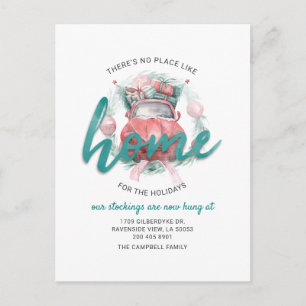 Cartes Pour Fêtes Annuelles Nous avons déplacé l'adresse Vacances Déplacement 