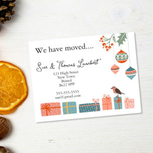 Cartes Pour Fêtes Annuelles Nous Avons Déplacé Nordic Christmas Baubles & Holl