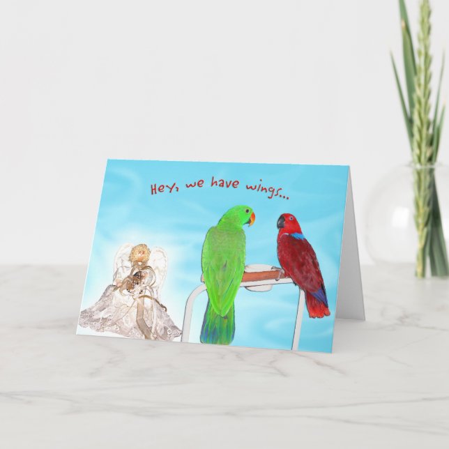 Cartes Pour Fêtes Annuelles Nous avons des ailes (Devant)