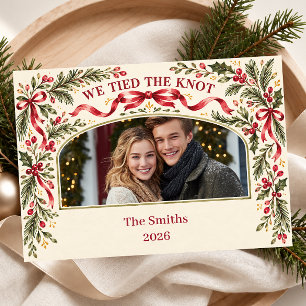 Cartes Pour Fêtes Annuelles Nous avons noué le nœud Photo de Noël