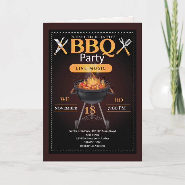 Cartes Pour Fêtes Annuelles Nous faisons la fête des fêtes du barbecue (Devant)