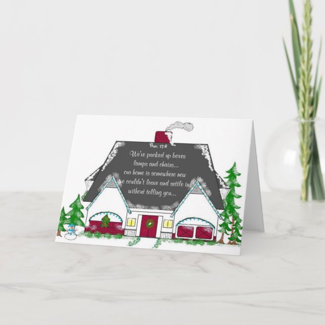 Cartes Pour Fêtes Annuelles Nous nous sommes déplacés… (Devant)