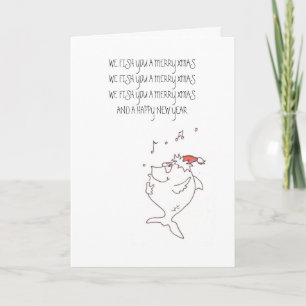 Cartes Pour Fêtes Annuelles Nous pêchons u, NOUS VOUS PÊCHONS JOYEUX Noël que