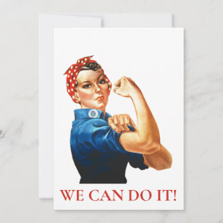 Cartes Pour Fêtes Annuelles Nous Pouvons Le Faire Rosie Riveter Femmes 2ÈME GU