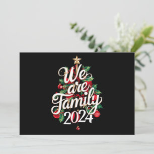 Cartes Pour Fêtes Annuelles Nous sommes famille Noël 2024 Correspondant Pyjama