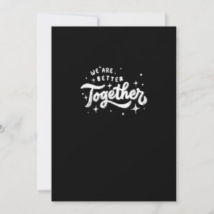 Cartes Pour Fêtes Annuelles Nous sommes meilleurs ensemble Création Inspirante